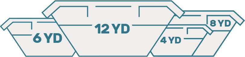 Image representing commercial waste removal service vehicle at a collection point