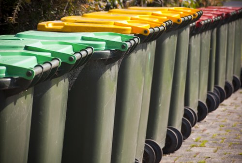 Construction site in Knightsbridge with waste clearance services