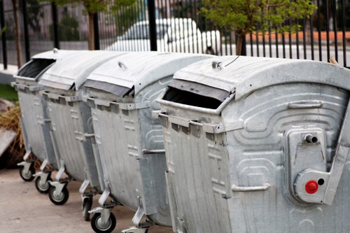 Various types of builders waste materials