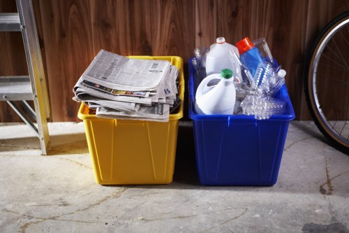 Commercial waste removal services in action